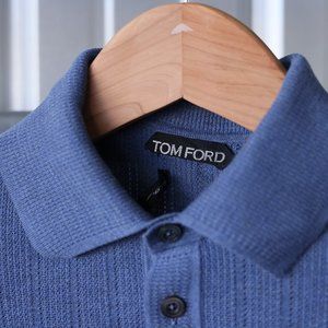 Tom Ford collared sweater in blue (52)